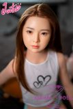 J-cute doll 137cm A-cup AGD17 head sex doll full silicone material in Mint Green Shorts