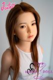 J-cute doll 137cm A-cup AGD17 head sex doll full silicone material in Mint Green Shorts