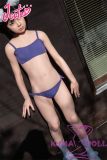 J-cute doll 137cm A-cup AGD17 head sex doll full silicone material in Purple Camisole