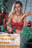 Real Lady Dark Tanned Skin R3 head