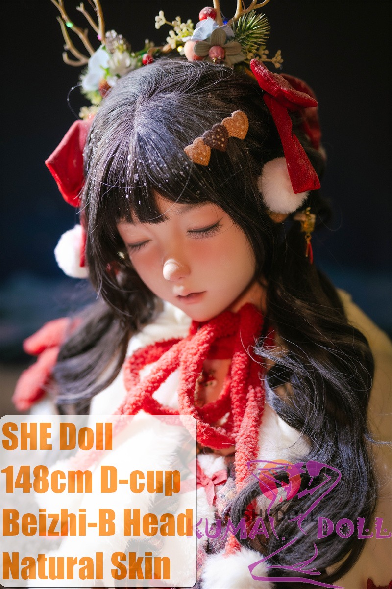 SHEDOLL Lolita type #38北栀（Beizhi-B） head 148cm/4ft9 D-cup love doll body material customizable Vampire in White Nurse Outfit