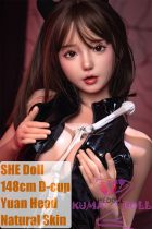 SHEDOLL Lolita type #24沅沅（Yuan）  head 148cm/4ft9 D-cup love doll body material customizable Halloween Black Dress Style
