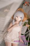 MOZU DOLL 130cm Kamisato Ayaka Soft vinyl head and a free oral function head with light weight TPE body easy to store and use White Dress
