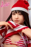 J-cute Doll Full Silicone Love Doll 149cm/4ft9 A-cup with Silicone Head AGD08 in Sexy Santa Outfit