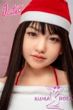 J-cute Doll Full Silicone Love Doll 149cm/4ft9 A-cup with Silicone Head AGD08 in Sexy Santa Outfit