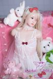 MLW Doll Sex Doll 87cm A-cup Yuu Head Full Silicone Torso in White Sheer Skirt
