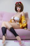 Sino Doll Soft-Max 143cm G-cup Silicone Sex Doll with Head S55 in Yellow Jacket