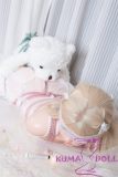 MLW Doll Sex Doll 87cm A-cup Yuu Head Full Silicone Torso in White Dress, and Pink Rope Bondage