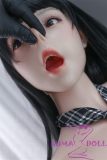 MLW doll Full Silicone Loli Love doll 148cm B-cup Nanami head Face Makeup Selectable in White Shirt & Plaid Skirt