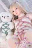 MLW Doll Sex Doll 87cm A-cup Yuu Head Full Silicone Torso in White Dress, and Pink Rope Bondage