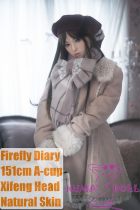 Firefly Diary 151cm A-cup Xifeng Head Full Silicone Sex Doll With Body Make-up in Coat & Beret