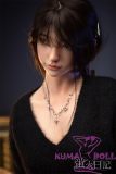 Firefly Diary 165cm C-cup Lian Head Full Silicone Sex Doll With Body Make-up in Black Sweater