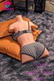 Sigafun TPE Torso SG-T-005 Akiko 69cm D-Cup  Natural Skin Sex Dollin Black & White Striped Bikini