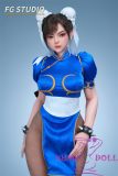 FG Studio FG003 Head Cosplay Chun-Li Doll 60cm Full Silicone Love doll easy to use easy to hide
