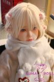 MLW doll Loli Sex Doll 138cm/4ft5 AA-cup Kisa Silicone material head with Yuhoshi Make-up (makeup selectable)