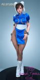 FG Studio FG003 Head Cosplay Chun-Li Doll 60cm Full Silicone Love doll easy to use easy to hide
