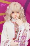 MLW doll Loli Sex Doll 138cm/4ft5 AA-cup Kisa Silicone material head with Yuhoshi Make-up (makeup selectable)