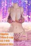 Sigafun Full Silicone Torso SG-T-015 Zoey 54cm D-Cup in Pink Bikini