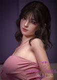 Firefly Diary 164cm G-cup Linglong Head Full Silicone Sex Doll With Body Make-up in Pink Dress
