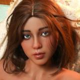 Real Lady Full Silicone Sex Doll 168cm G-cup Natural Skin S46 head