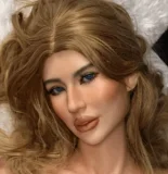 Real Lady Full Silicone Sex Doll 159cm H-cup Silky Cream Skin T1 head