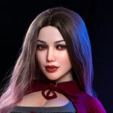 Real Lady Full Silicone Sex Doll 159cm H-cup Silky Cream Skin T1 head