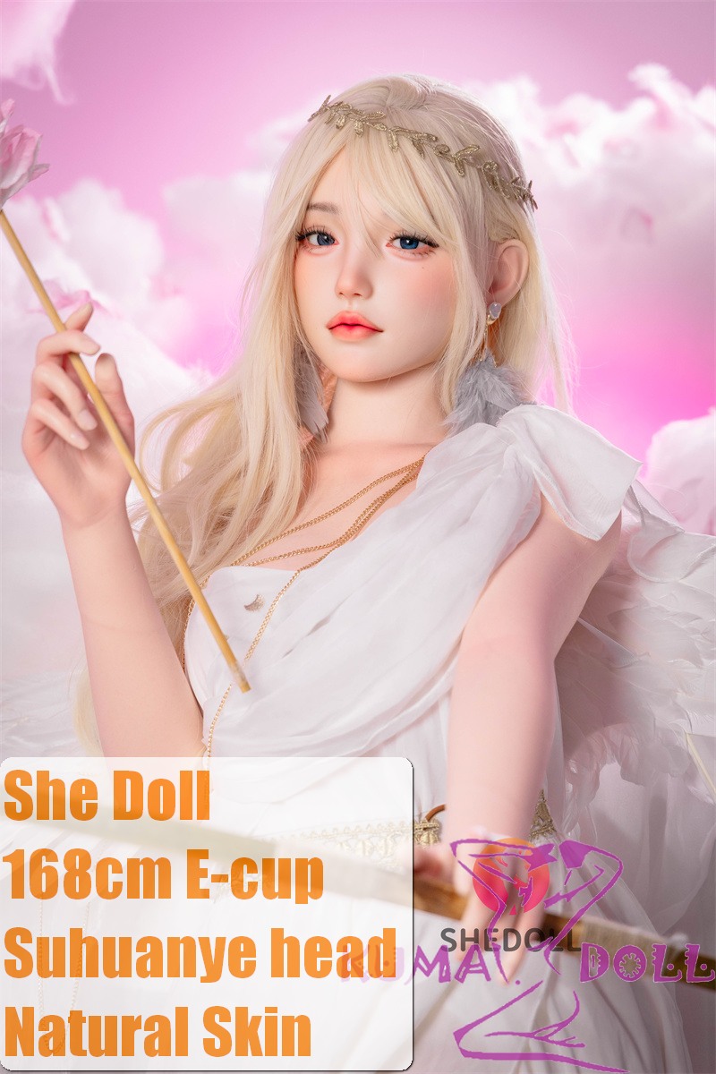SHEDOLL Lolita type 苏欢夜 (Suhuanye) 168cm E-cup love doll body material customizable in White Greek Style Long Dress – Goddess of Love