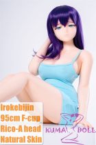 Irokebijin S-TPE Sex Doll 95cm F-cup Rico A Head in Blue Dress