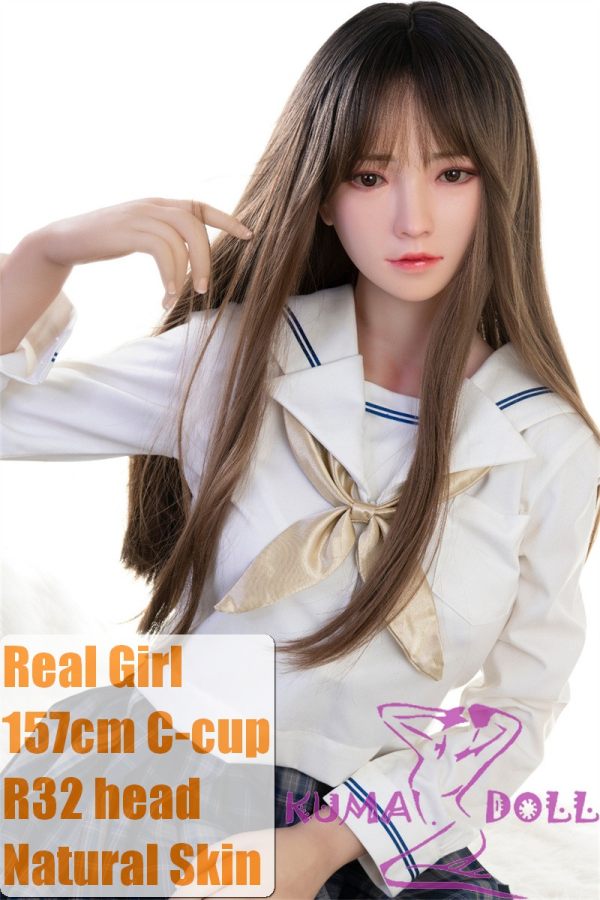 Real Girl Doll 157cm/5ft2 C-Cup R32 head  TPE Sex Doll makeup selectable School Uniform