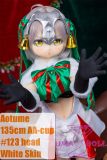 Aotume doll TPE sex doll 135cm 4.4ft AA-cup #123 Cosplay Jeanne d'Arc Lily from FGO