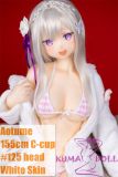 155cm C-Cup Full Silicone Sex Doll #125 Head Emilia Cosplay – Re:Zero Aotume 