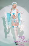 FUDOLL Sex Doll 157cm/5ft2 F-cup #J032 head High-grade silicone head + TPE material body Height and other options in Blue Top