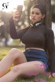 TOP-CYDOLL 170cm D-Cup Amada Head Full Silicone Doll Outdoor Camping Adventure