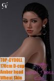 TOP-CYDOLL 170cm D-Cup Amada Head Full Silicone Doll