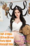 TOP-CYDOLL 157cm D-Cup Fairy Head Full Silicone Doll Asian Beauty