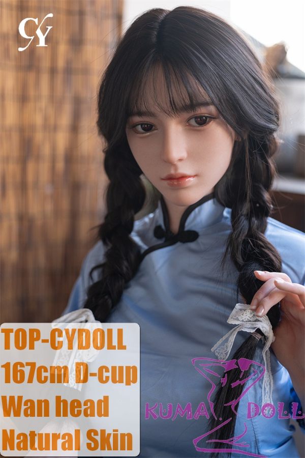 TOP-CYDOLL 167cm D-Cup Wan Head Full Silicone Doll in Student Uniform