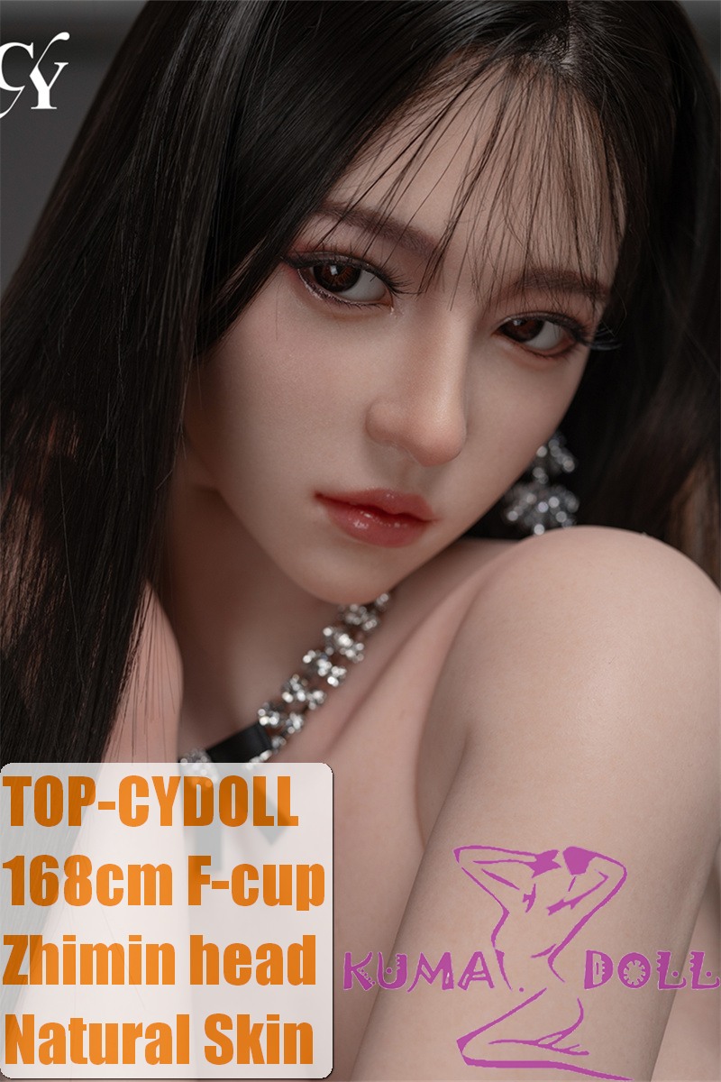 TOP-CYDOLL 168cm D-Cup Zhimin Head Full Silicone Doll in Bold Black Hot Girl Outfit