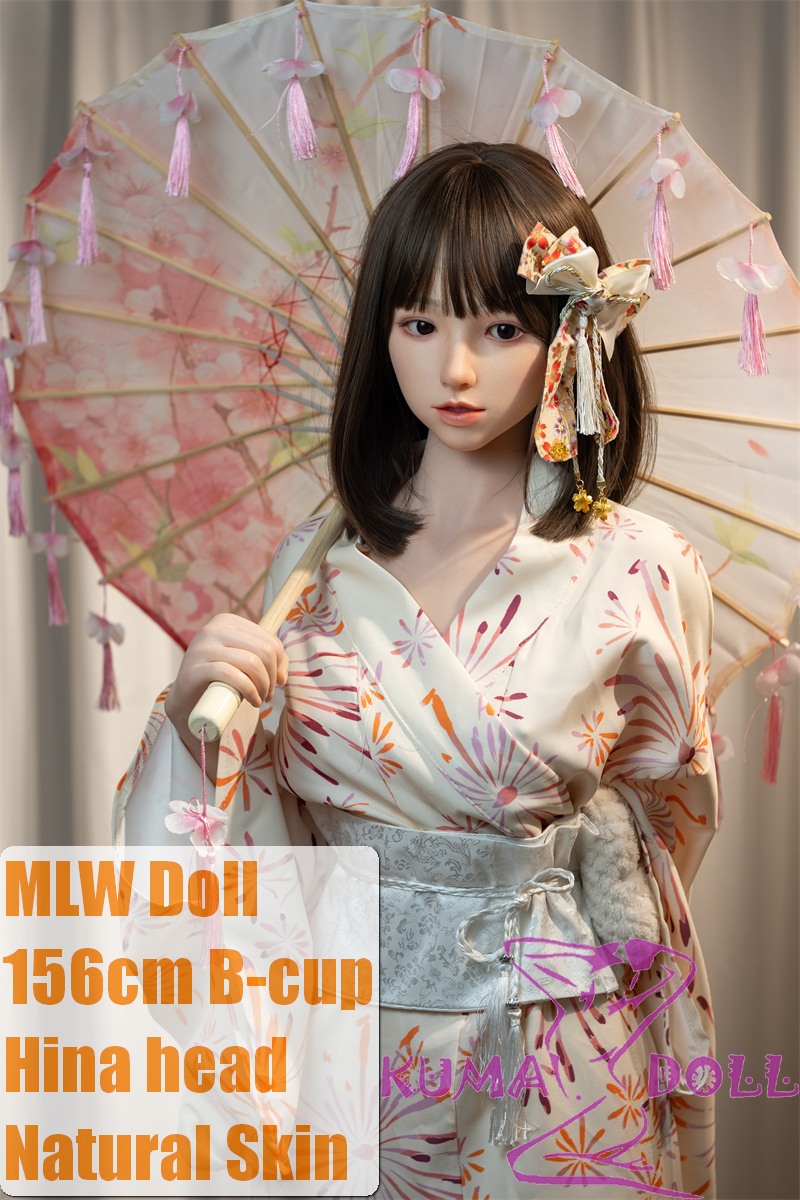 MLW Doll Full Silicone Sex Doll 156cm B-cup Hina head  Wearing Pink Kimono for Cherry Blossom Viewing
