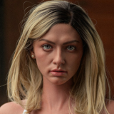 Lusandy Doll Full Silicone Maya Head 165cm D-cup Sex Doll with Body Make-up in Black Lingerie