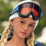 Lusandy Doll Full Silicone Mizuki Head 159cm G-cup Sex Doll with Body Make-up Sporty Beauty in a One-Piece Outfit