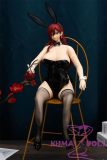 OTAKU  Erza Scarlet Head Maid Ver.45cm Mega Breasts PVC Head+ Silicone Body from Fairy Tail