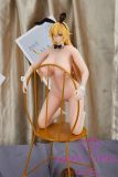 OTAKU Erina Nakiri Head Bunny Girl 45cm Mega Breasts PVC Head+ Silicone Body from Food Wars!