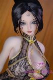 Mini doll sexable 60cm/2ft big breast silicone Spider Spirit head Blonde Hair Inspired by Black Myth: Wukong