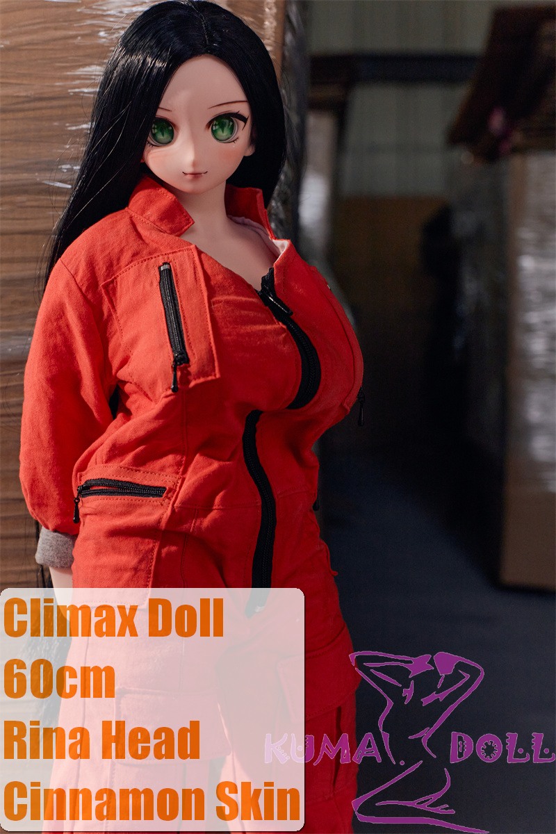 Climax Doll CLM  Full Silicone Mini Sex Doll J60 P Rina Head (Cinnamon)