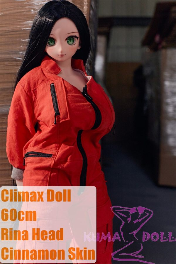 Climax Doll CLM  Full Silicone Mini Sex Doll J60 P Rina Head (Cinnamon)