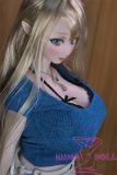 Mini doll sexable 60cm/2ft big breast silicone Elf head Blonde Hair