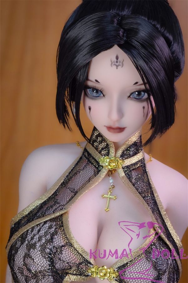 Mini doll sexable 60cm/2ft big breast silicone Spider Spirit head Blonde Hair Inspired by Black Myth: Wukong