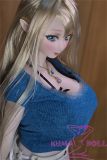 Mini doll sexable 60cm/2ft big breast silicone Elf head Blonde Hair