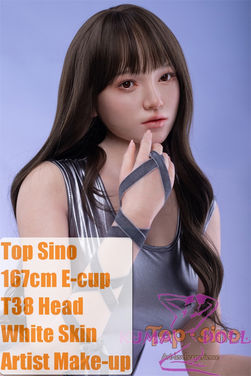 【Artist Makeup 】Top Sino Love Doll 167cm E-cup T38 head Artist Makeup Head RRS+ Makeup selectable  in Silver Idol Outfit