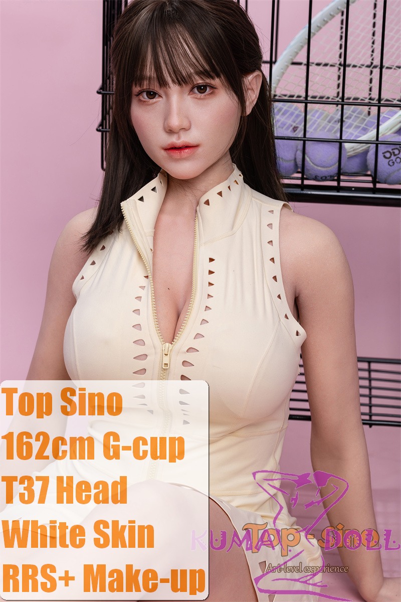 【RRS+ Makeup 】Top Sino Doll 162cm G-cup T37 head Artist Makeup Head RRS+ Makeup selectable Tennis Player in Cream Tennis Outfit